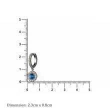 Aqua Celestia Halo Earrings