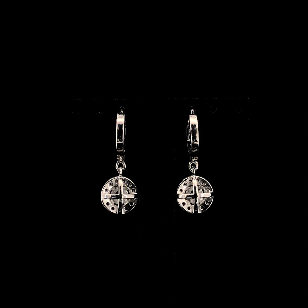 Sapphire Celestia Halo Earrings
