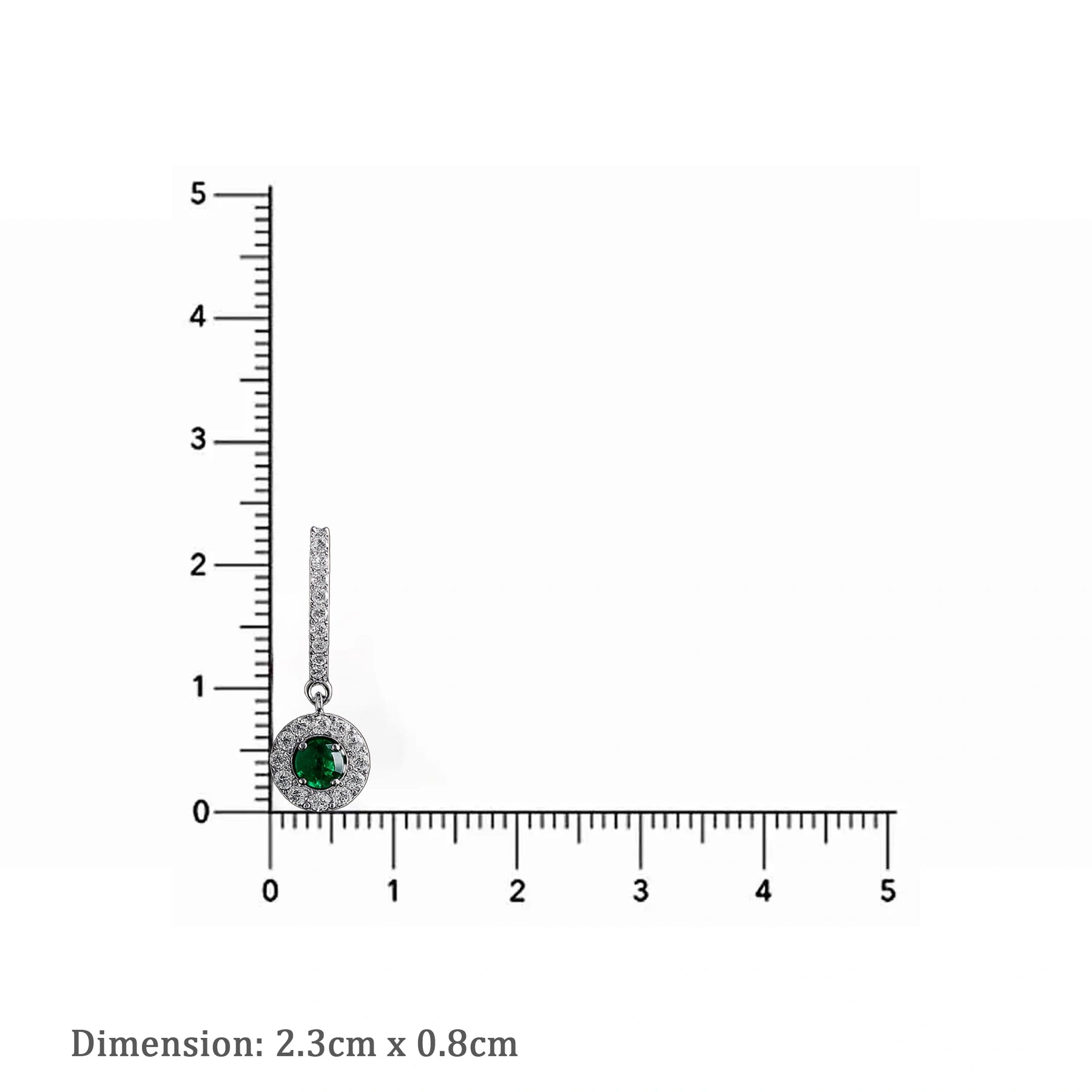 Emerald Celestia Halo Earrings