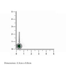 Emerald Celestia Halo Earrings