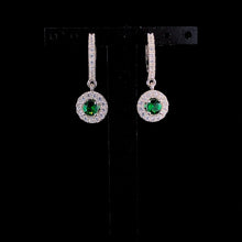 Emerald Celestia Halo Earrings