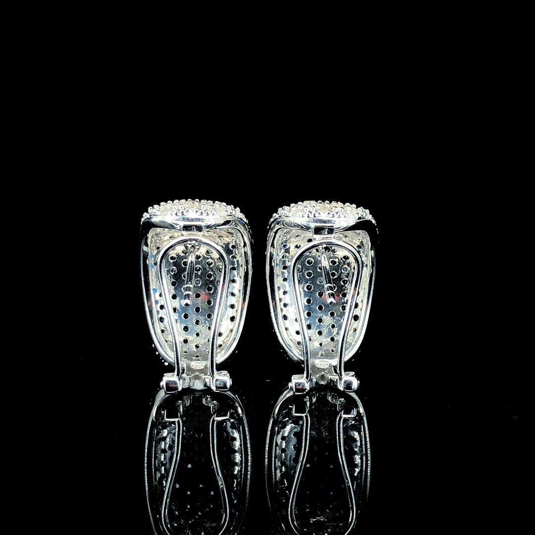 Sapphire Gradient Pavé Dome Earring