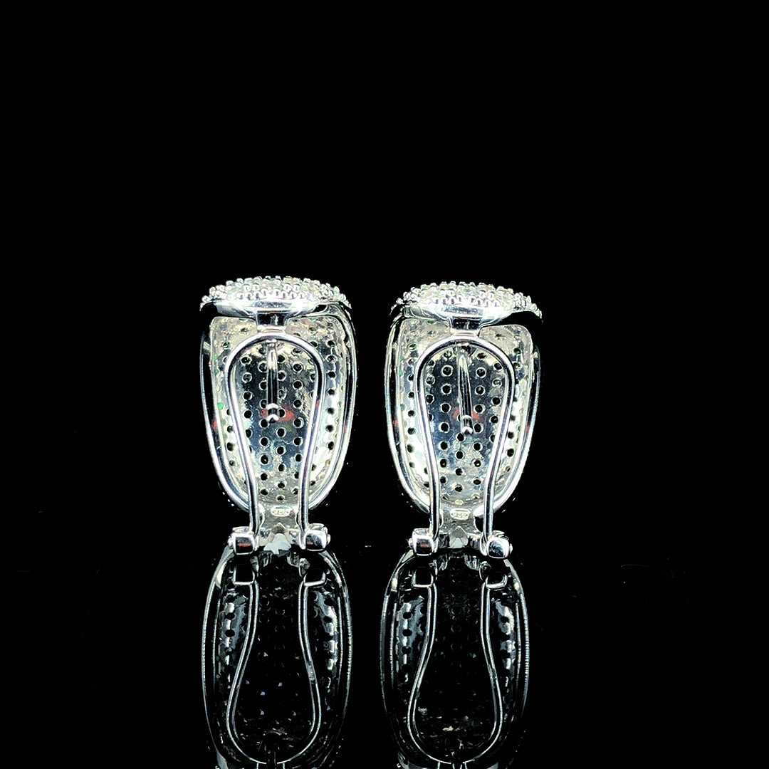 Emerald Gradient Pavé Dome Earring