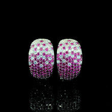 Ruby Gradient Pavé Dome Earring