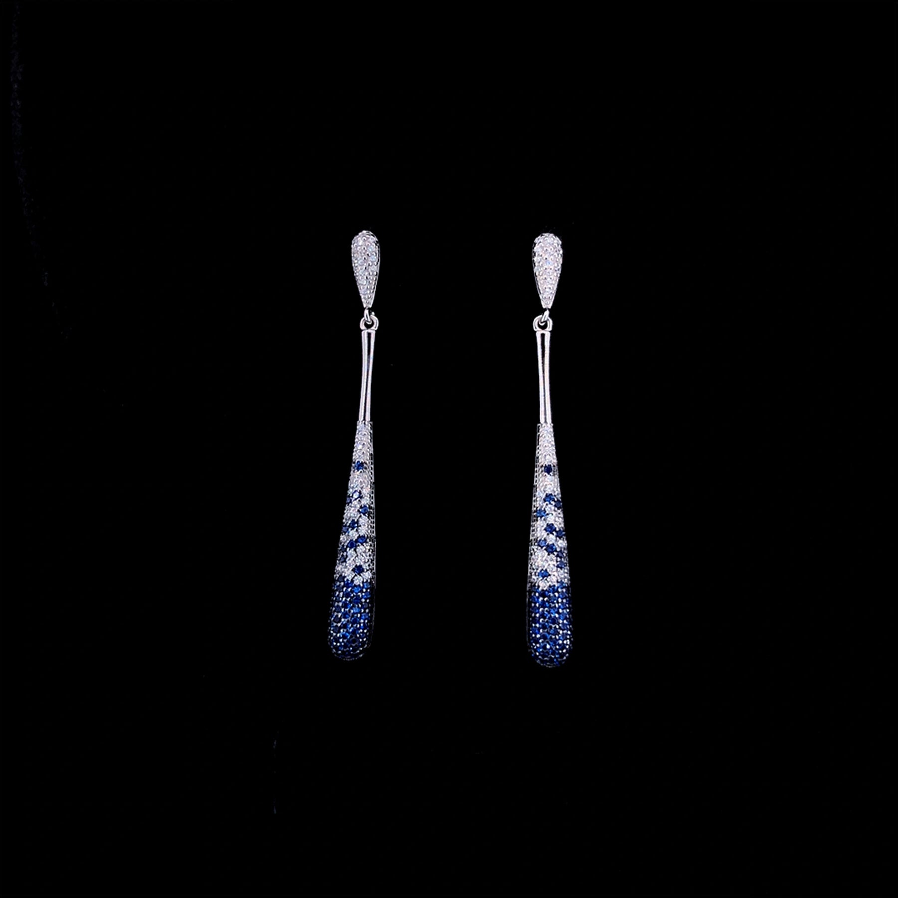 Sapphire Blue Teardrop Earrings