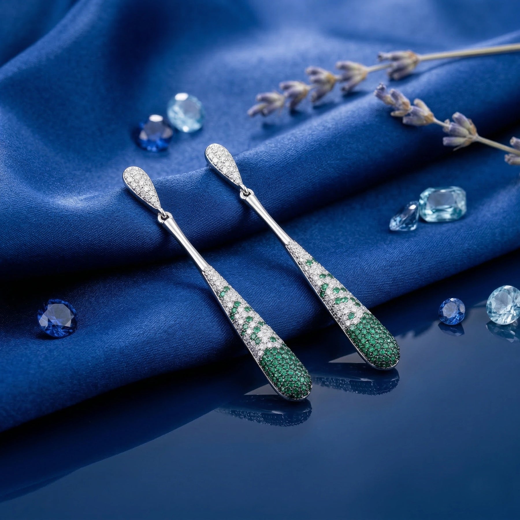 Emerald Teardrop Earrings