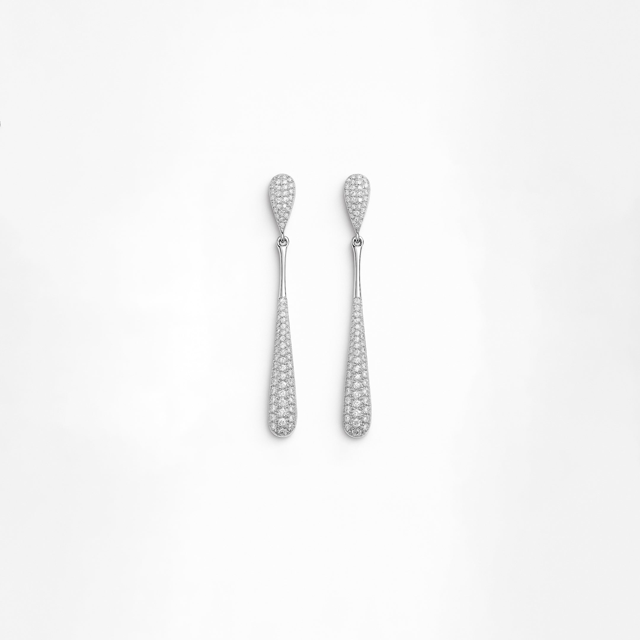 Classic White Teardrop Earrings