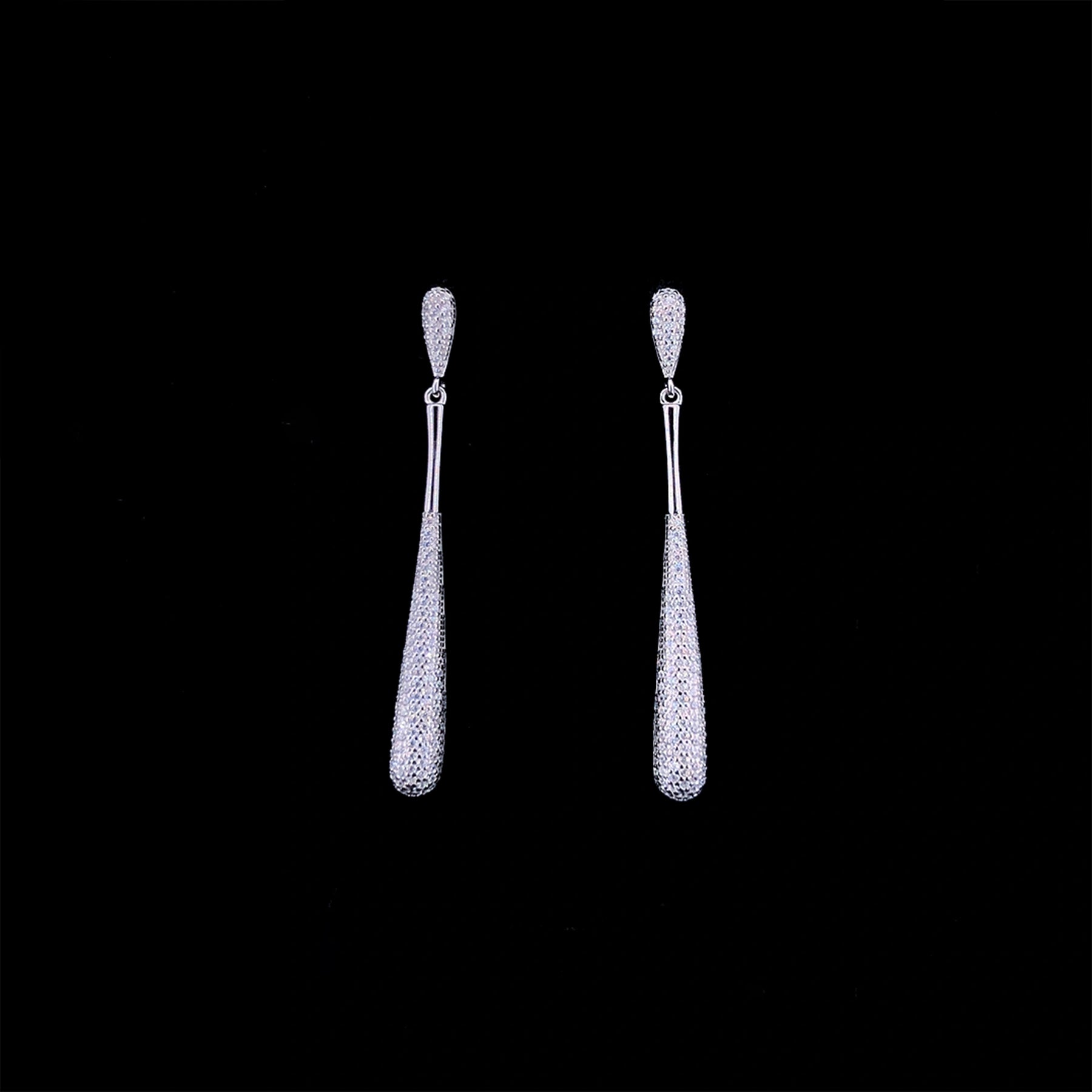 Classic White Teardrop Earrings