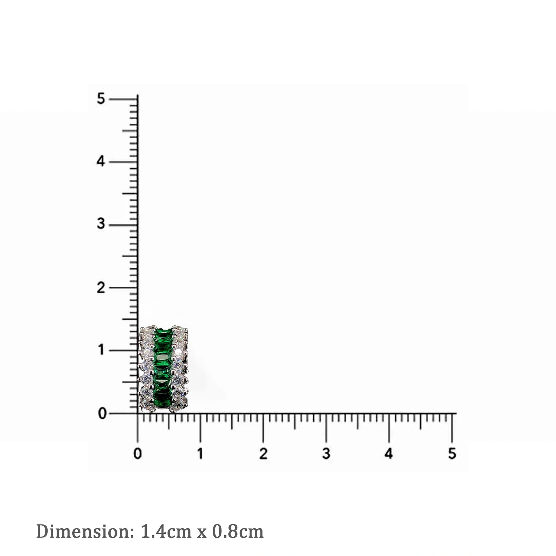 Emerald Huggie Hoop Earrings