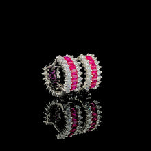 Ruby Huggie Hoop Earrings