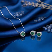 Emerald Halo Elegance Set