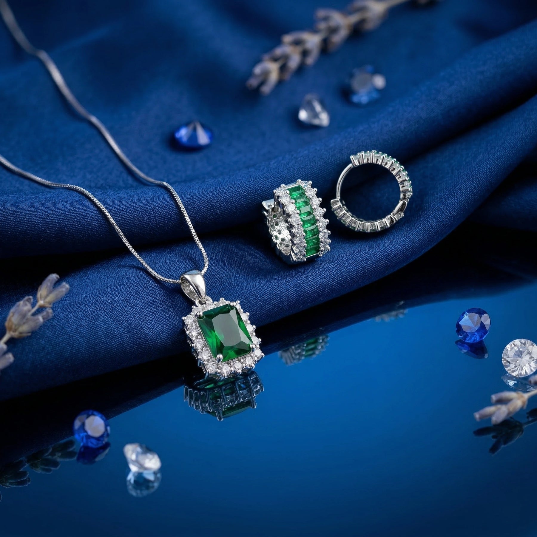 Emerald Princess Halo Elegance Set