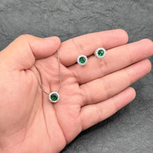 Emerald Halo Elegance Set