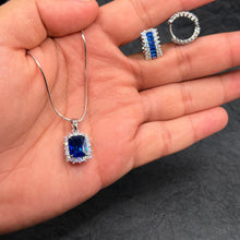 Sapphire Princess Halo Elegance Set