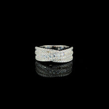 White Criss Cross Ring