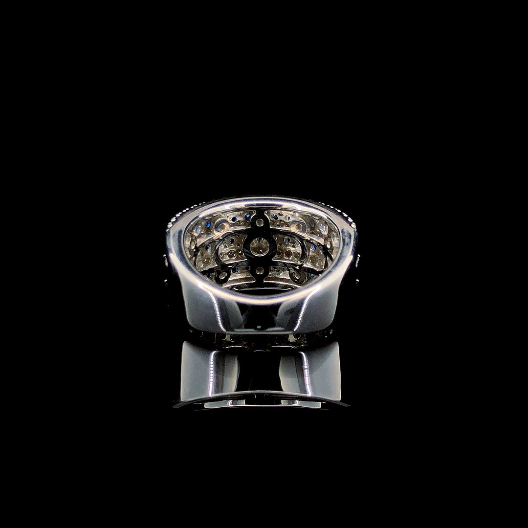 Sapphire Prestige Row Channel Ring