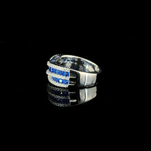 Sapphire Criss Cross Ring