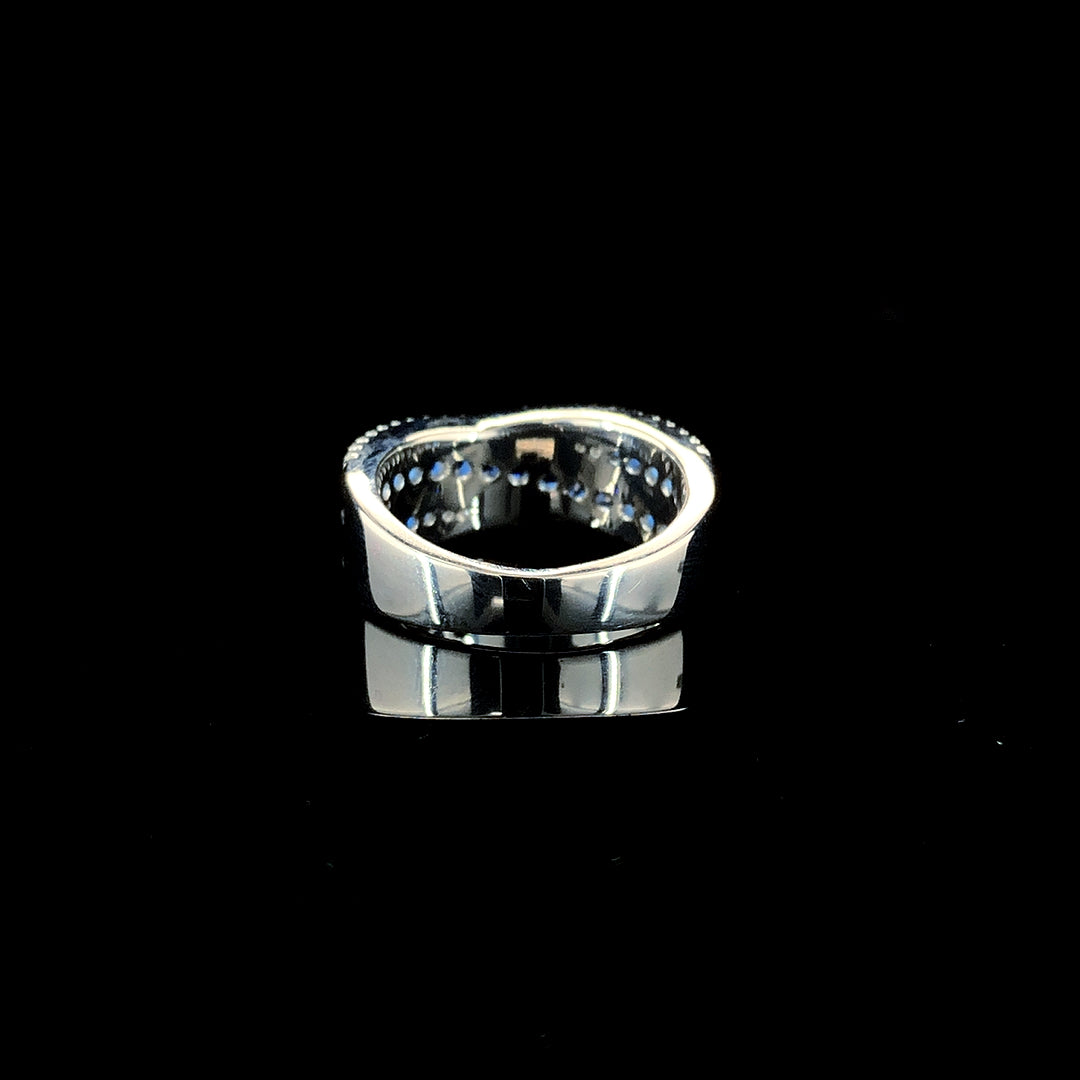 Sapphire Criss Cross Ring