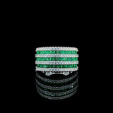 Emerald Prestige Row Channel Ring