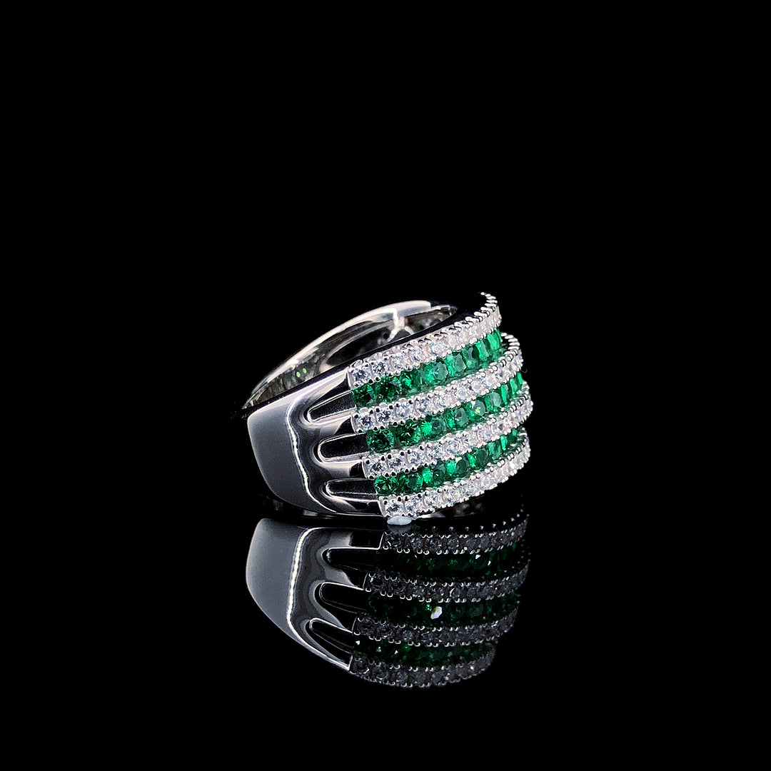 Emerald Prestige Row Channel Ring