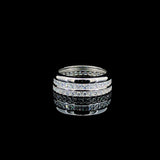 Cushion Cut White Band
