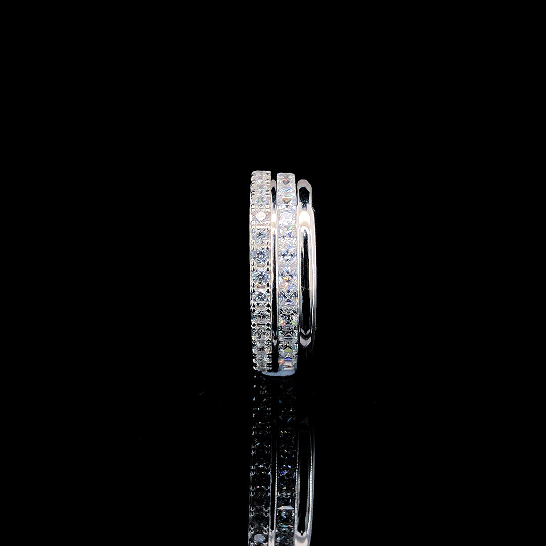 Cushion Cut White Band