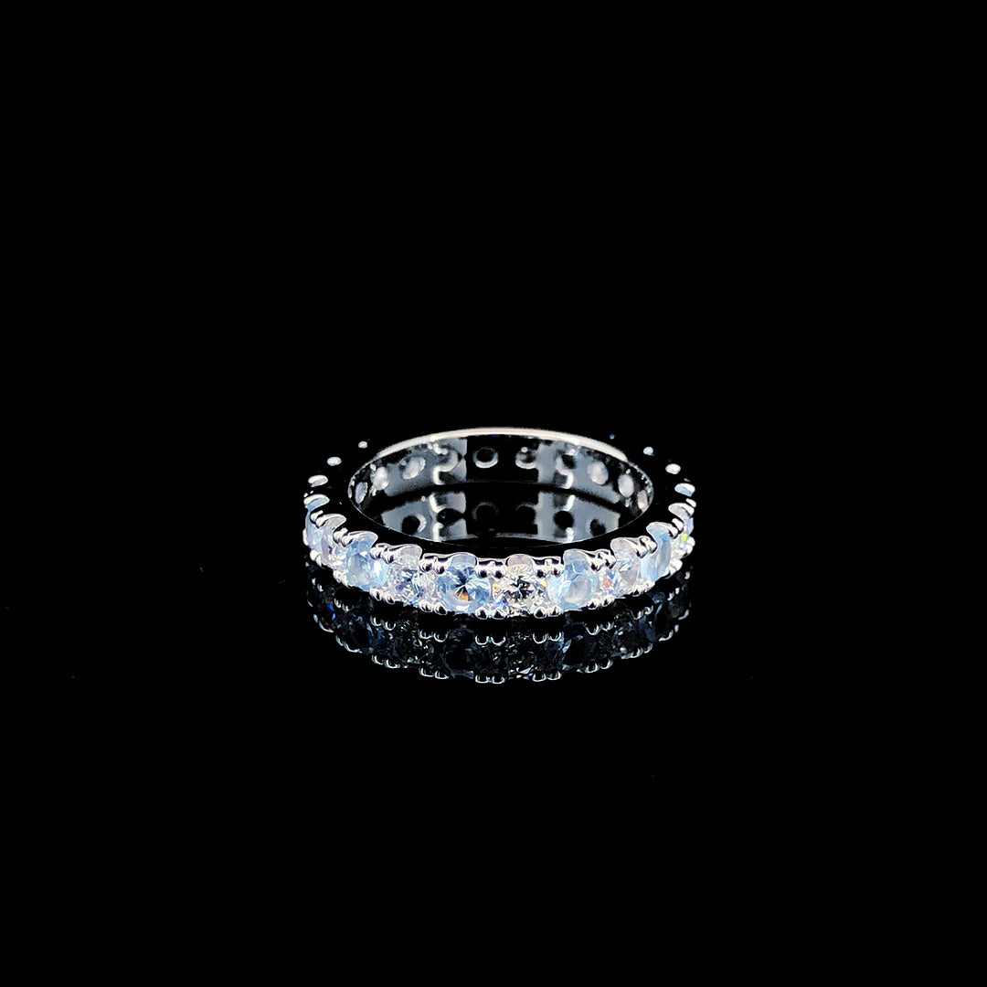 Aqua Eternity Ring Band