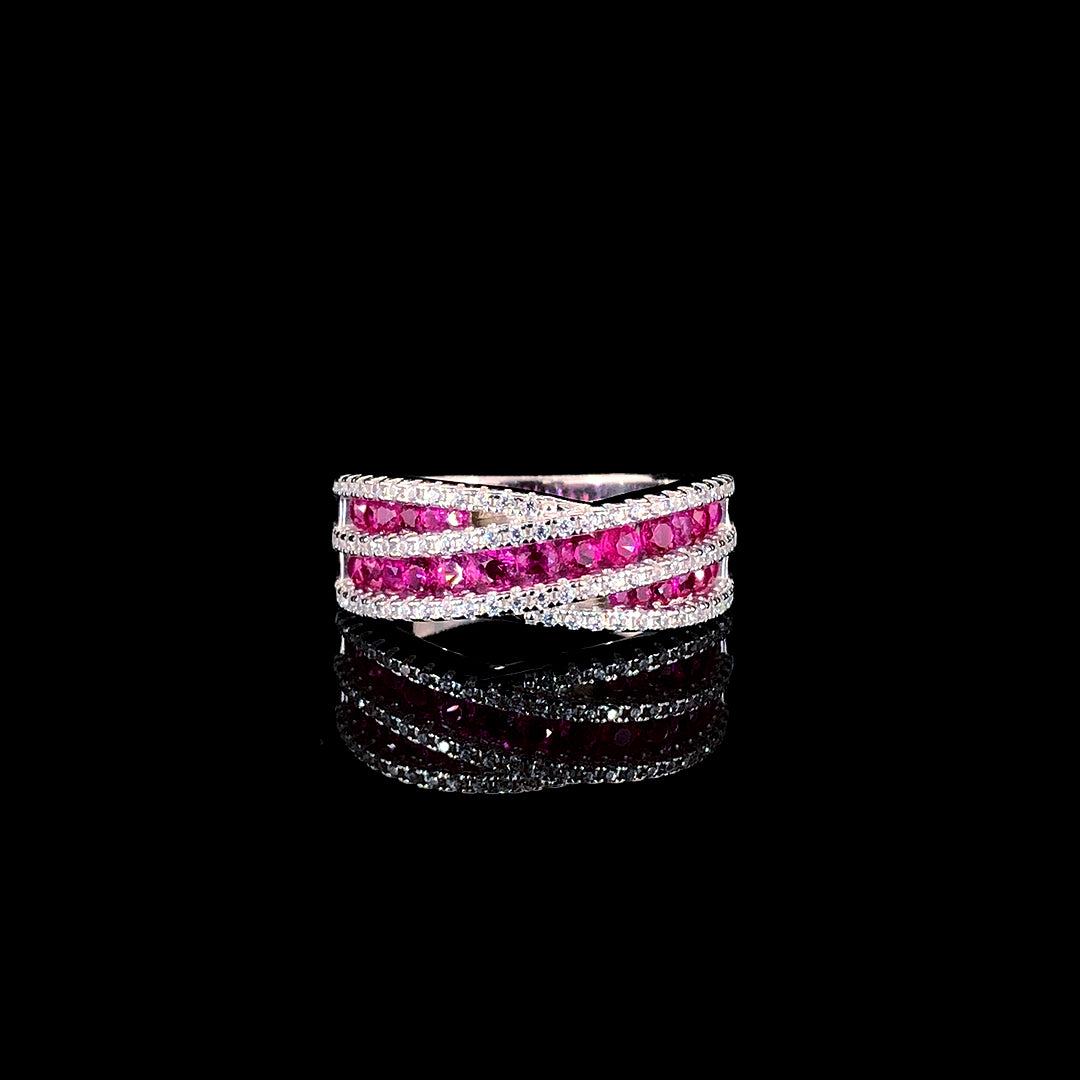 Ruby Criss Cross Ring