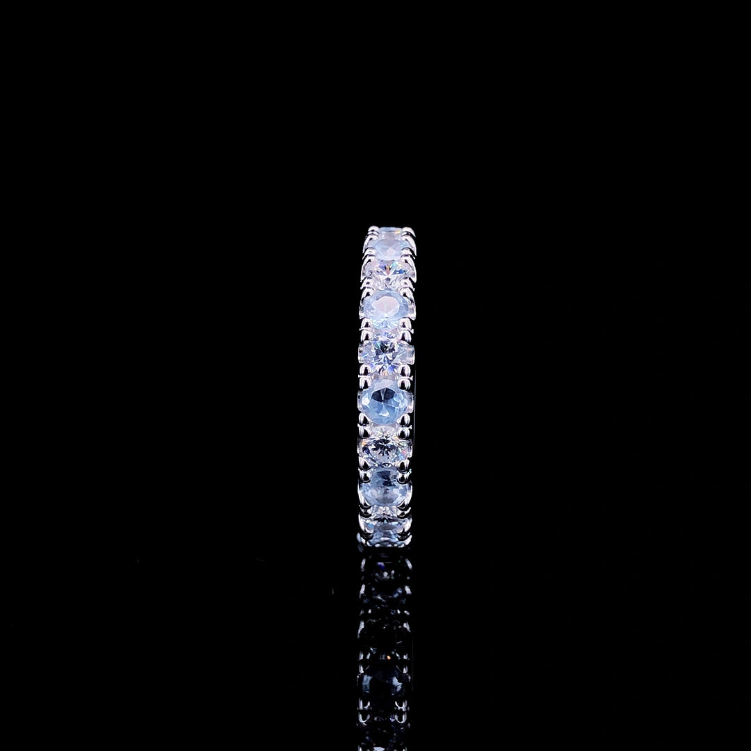 Aqua Eternity Ring Band