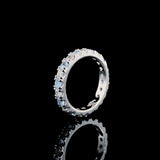 Aqua Eternity Ring Band