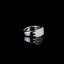 White Criss Cross Ring