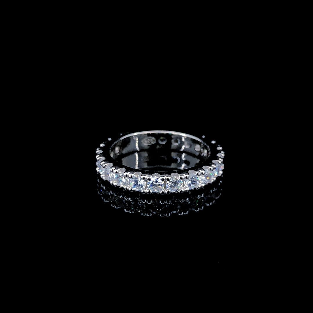 White Eternity Ring Band