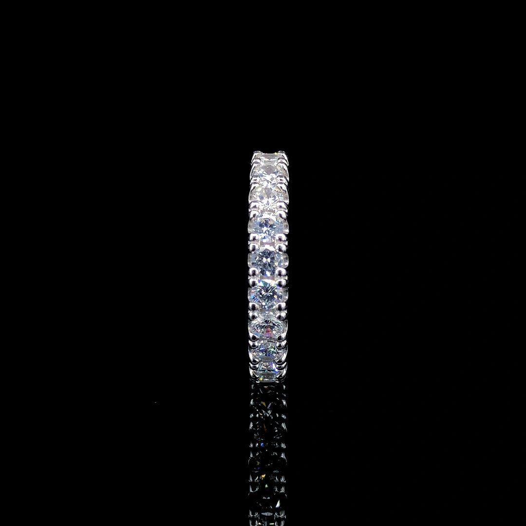 White Eternity Ring Band