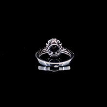 Midnight Bloom Halo Ring