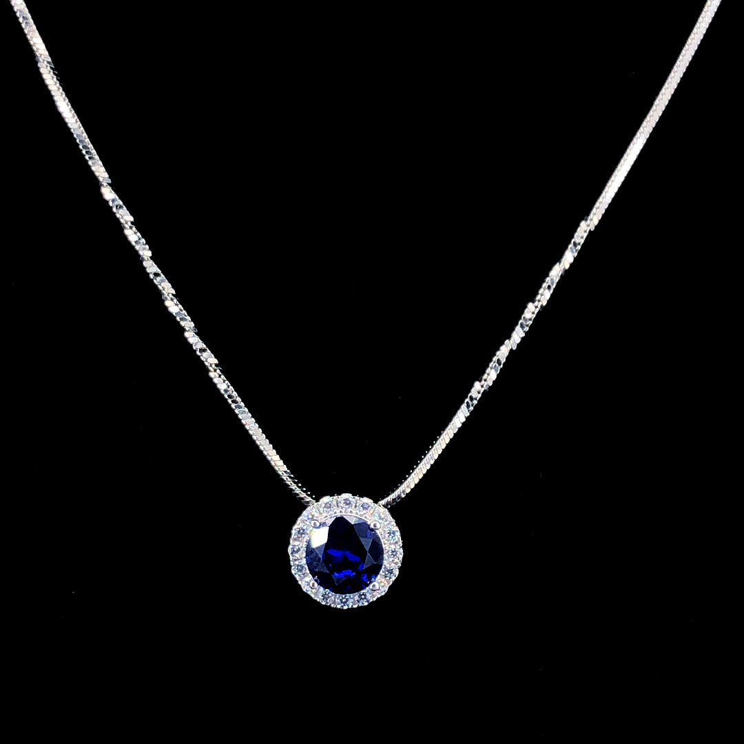 Sapphire Radiance Pendant