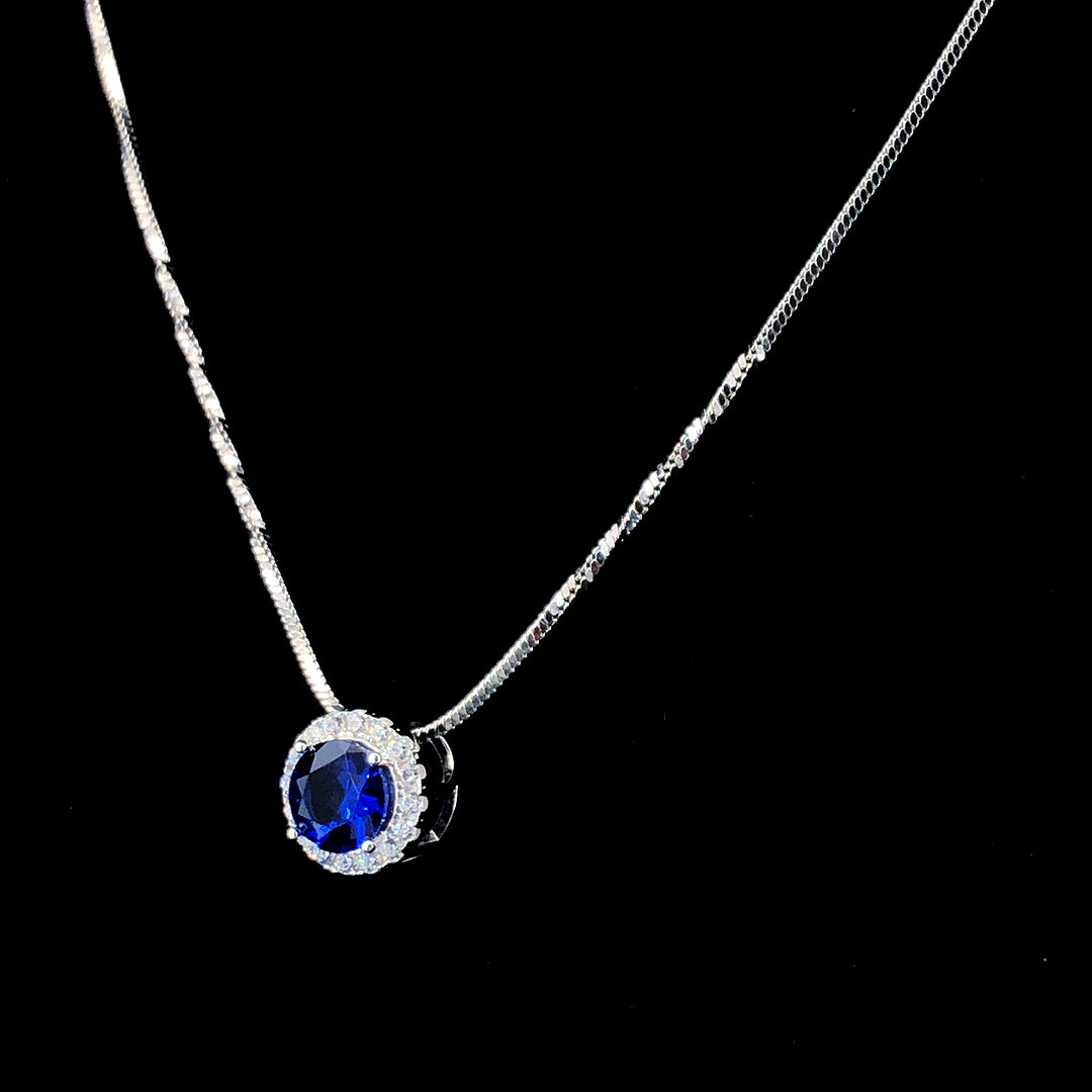 Sapphire Radiance Pendant