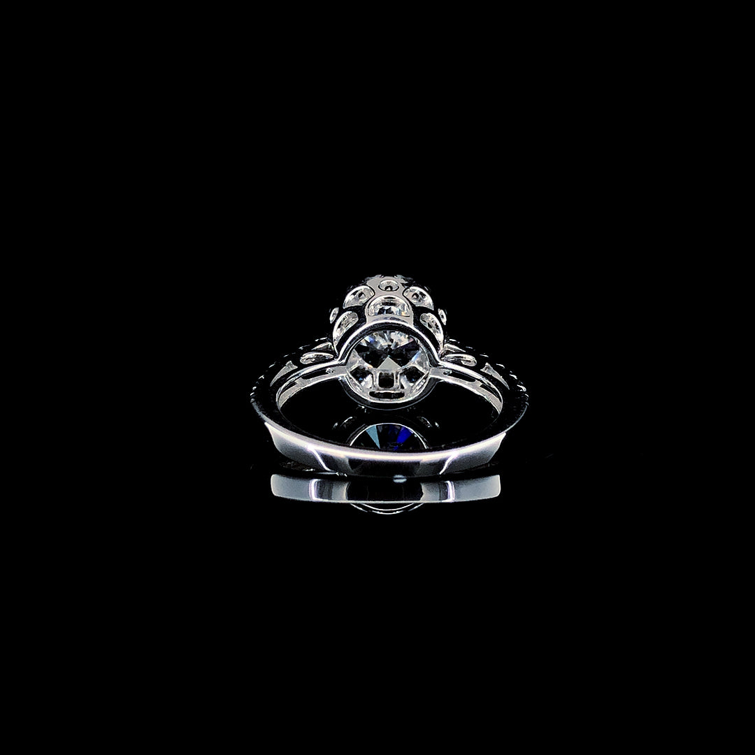 Radiant Bloom Halo Ring