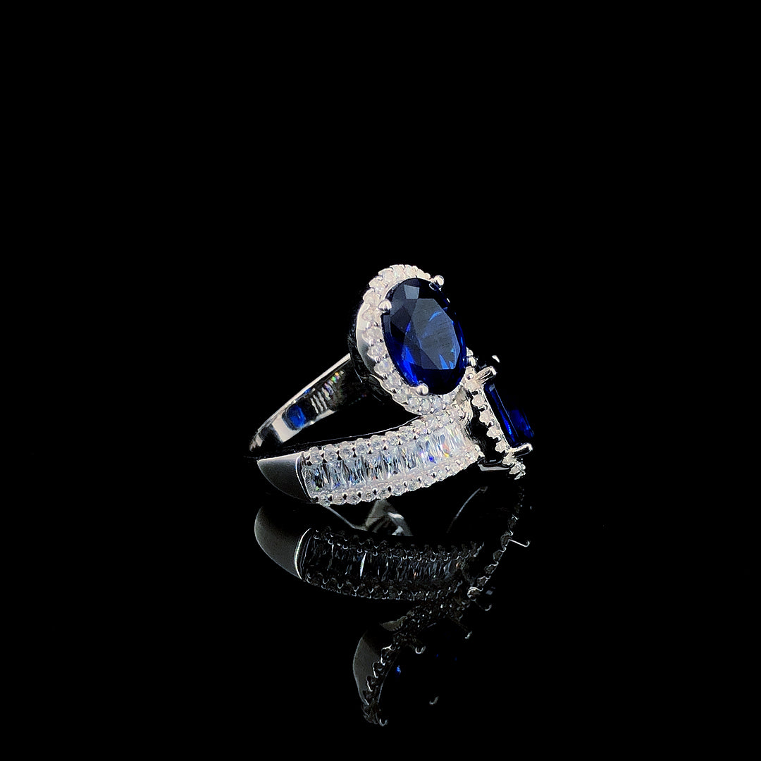 Sapphire Toi et Moi Ring