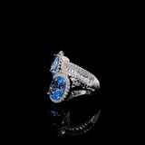 Aqua Toi et Moi Ring