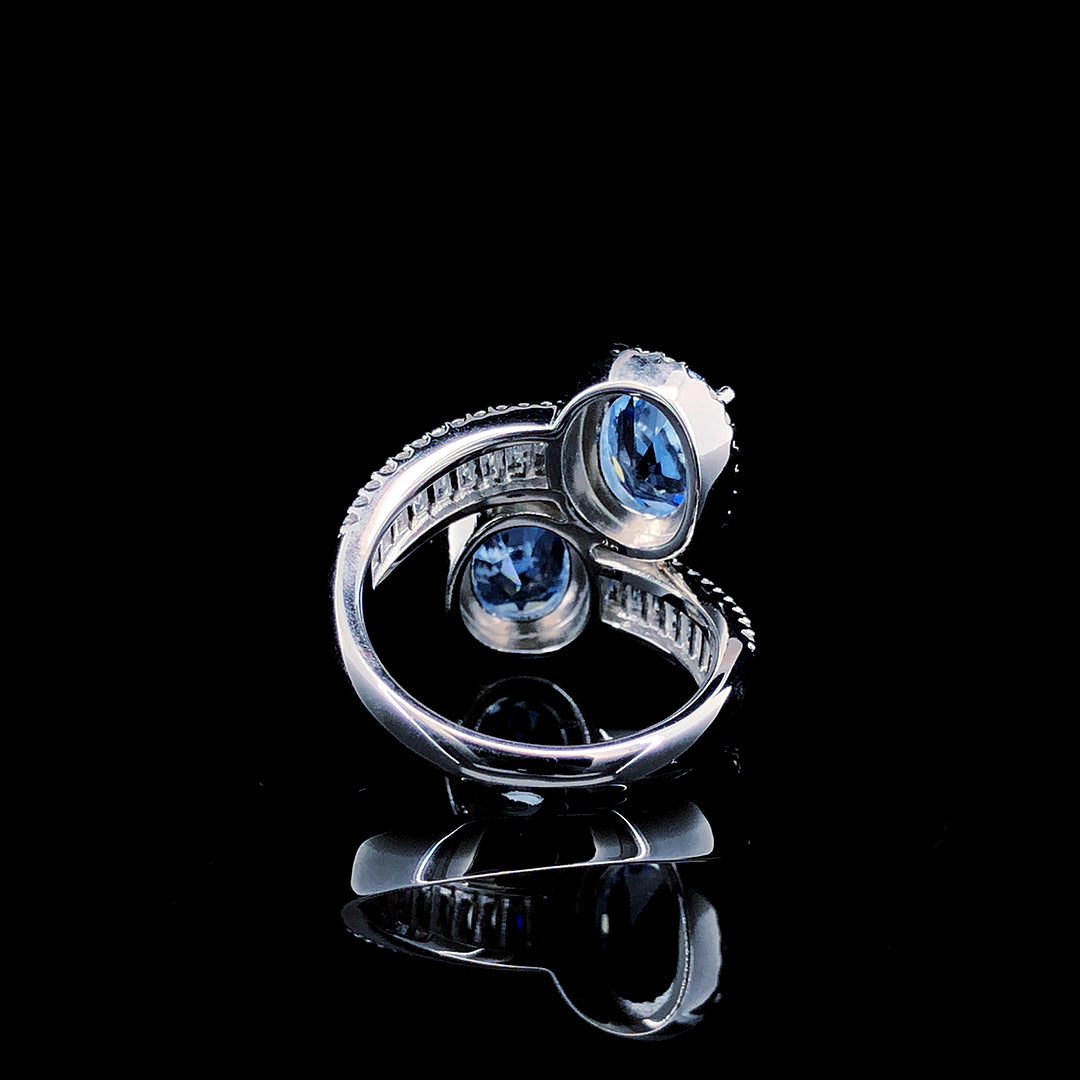 Aqua Toi et Moi Ring