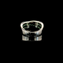 Emerald Criss Cross Ring