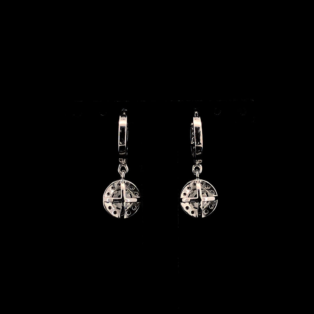 Sapphire Celestia Halo Earrings