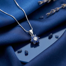 Sapphire Floral Pendant