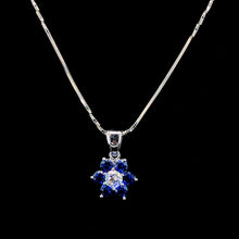 Sapphire Floral Pendant