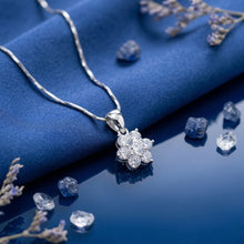 White Stone Floral Pendant