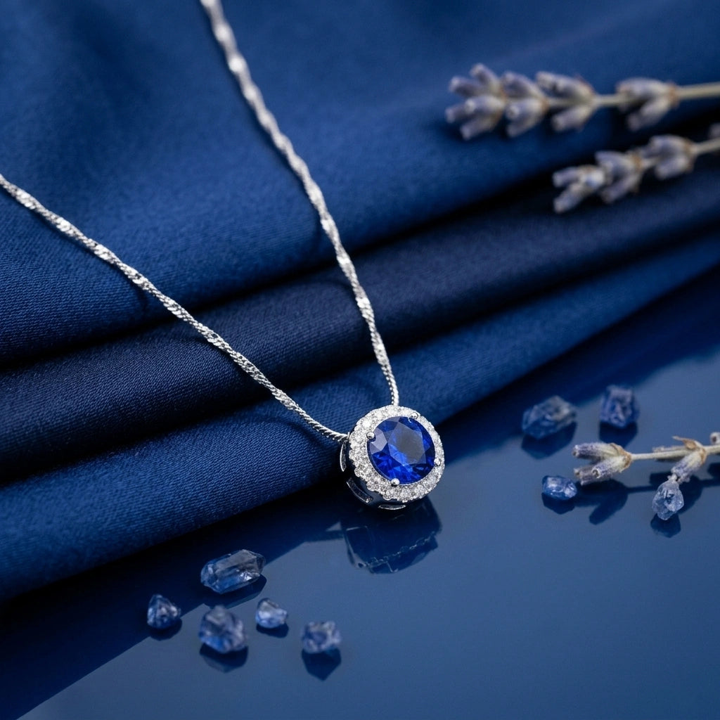 Sapphire Radiance Pendant