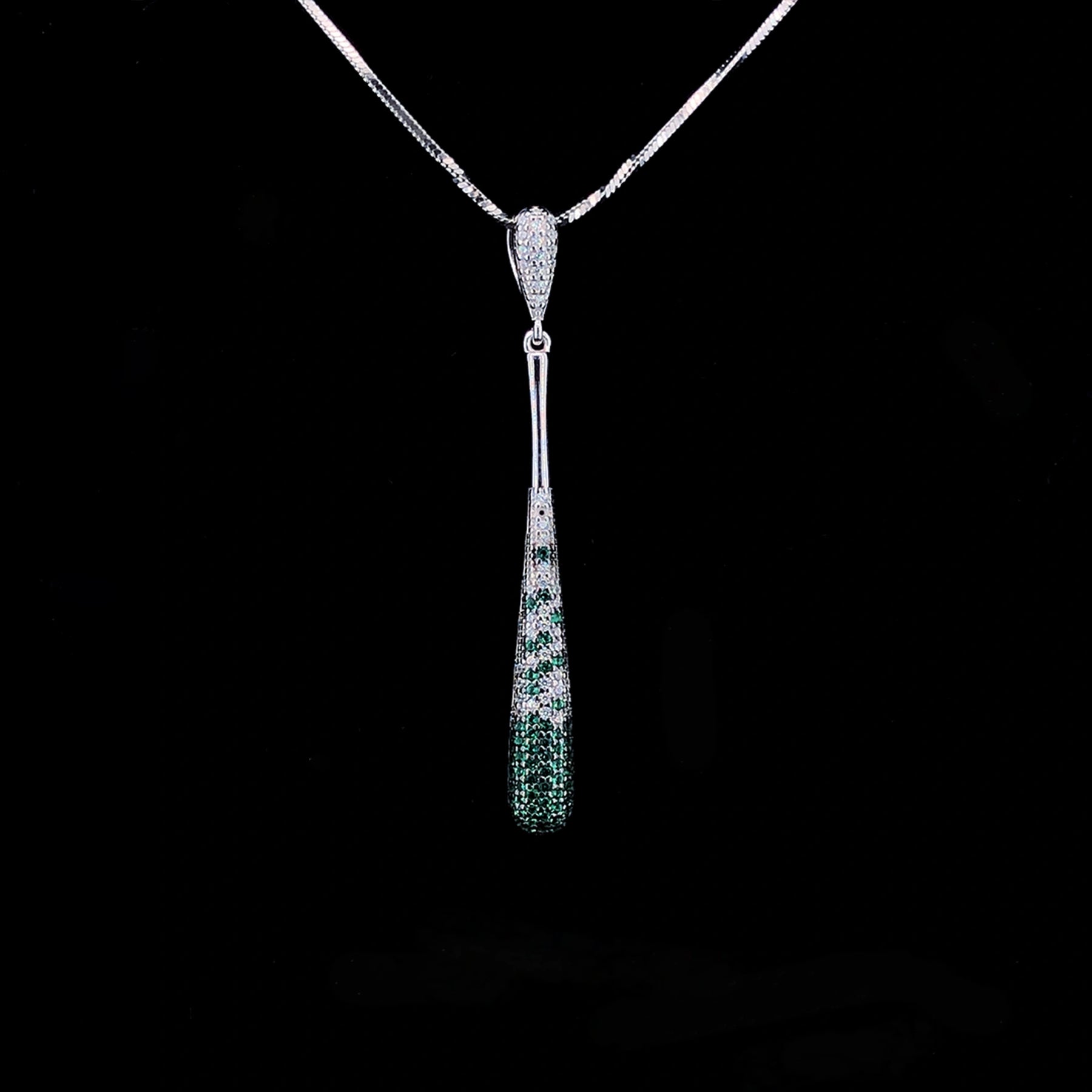 Emerald Teardrop Pendant