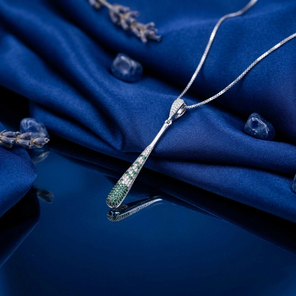 Emerald Teardrop Pendant