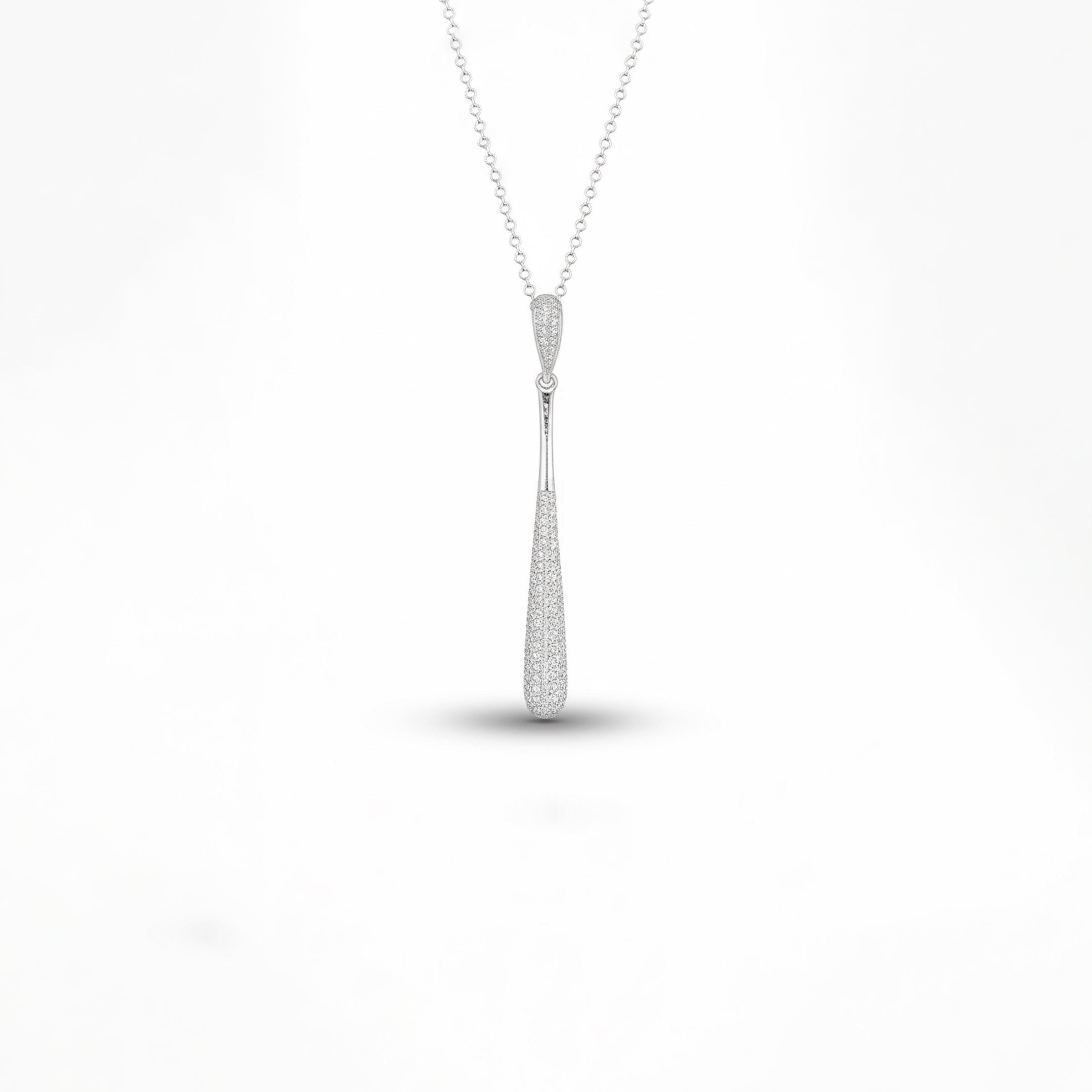 White Teardrop Pendant