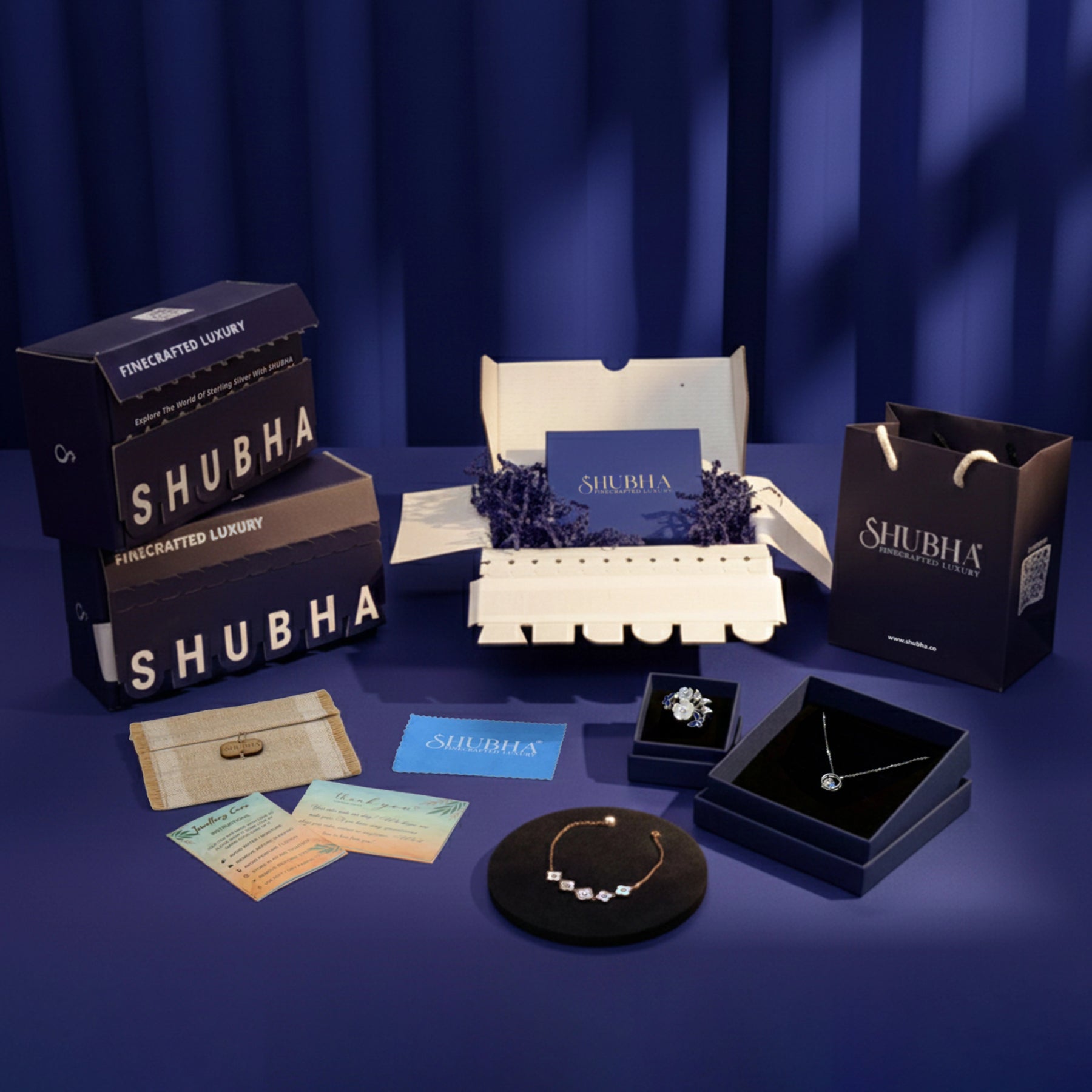 Red Baguette Halo Cocktail Ring